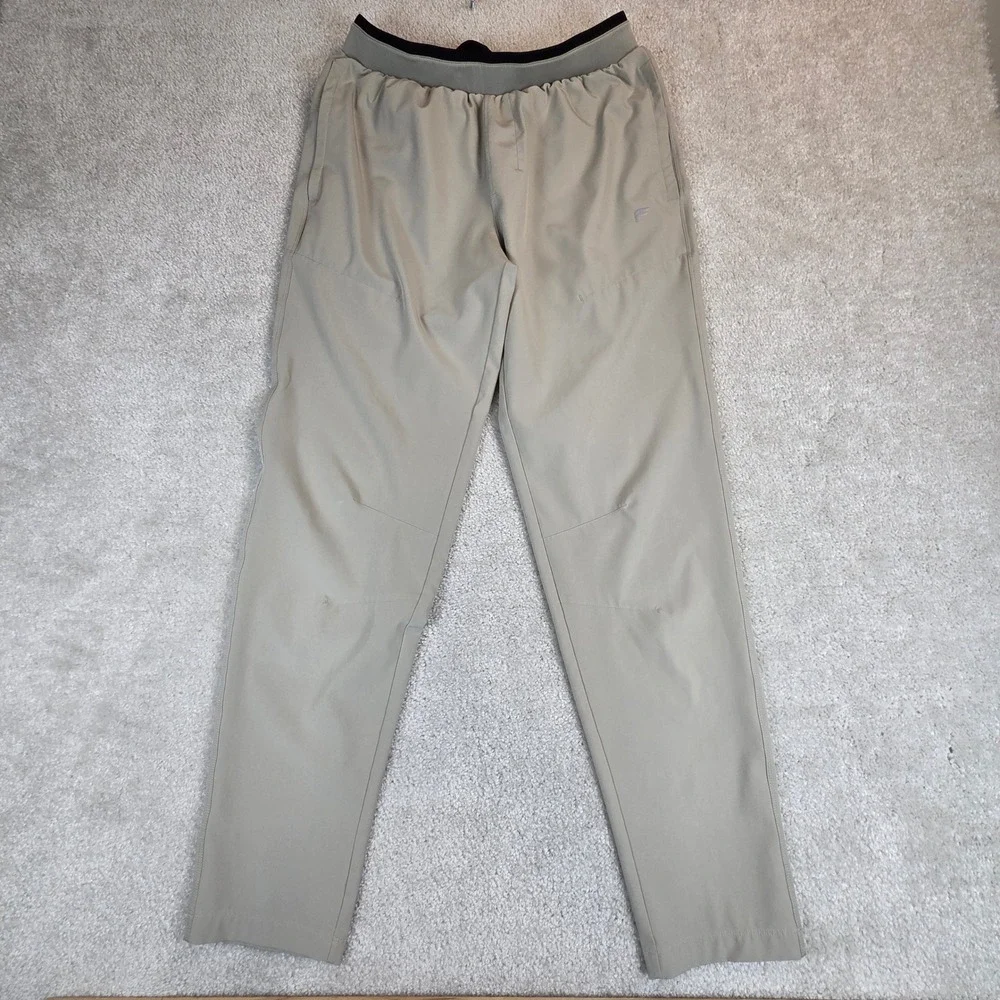 Fabletics Mens The One‎ Jogger Tan Athletic Training Pants Medium